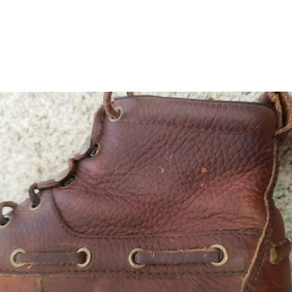 Justin Boots Womens Brown 4 Chukka Ankle Lace-Up Leather Riding Ranch Cowgirl - Picture 7 of 13